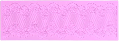 Embossing Lace Fondant Mold, Silicone Molds for Cake Decorating Tool, Multi Circle Flowers Lace Mat Wedding, Cake Lace Molds