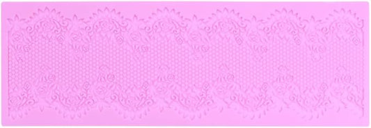 Embossing Lace Fondant Mold, Silicone Molds for Cake Decorating Tool, Multi Circle Flowers Lace Mat Wedding, Cake Lace Molds