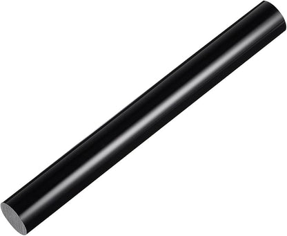 HARFINGTON Acrylic Clay Roller 9 Inch x 1 Inch Solid Non-Stick Plastic Round Tube Roller Polymer Clay Rod Fondant Rolling Pin for Shaping, Sculpting, Modeling DIY Crafts, Black