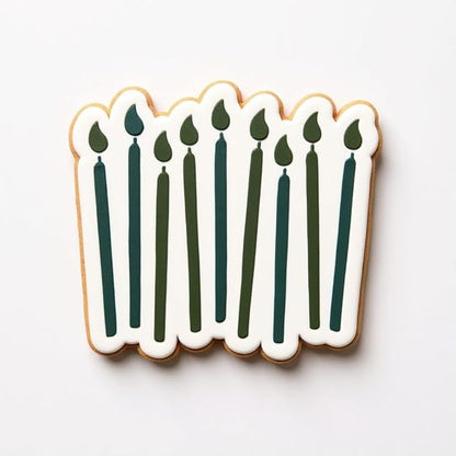 Birthday Candle Cookie cutter and stencil set Baking stencils and cutters bundle DIY bakery decorating kit Cookie cutter with stencils Icing stencil BIRTHDAY CANDLES CUTTER/STENCIL)