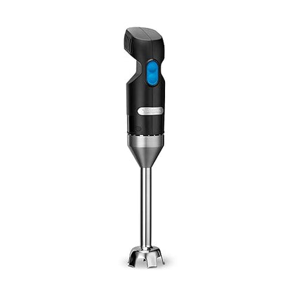 Waring Commercial Quik Stix Light Duty Stick Immersion Hand Held Blender, 7" Fixed Sealed Shaft, Steel Blade, 2 Speed, Professional Restaurant Foodservice Grade, 3 Gallon, 120V 100W, WSB35, Black