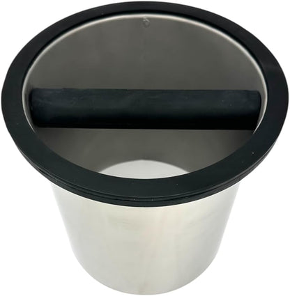 Rattleware Stainless Steel Open Bottom Knock Box Chute (6.5" x 7.5") - Perfect For Home, Cafe, Restaurant, Hotel, Office, or Commercial Establishment - Ideal for Baristas