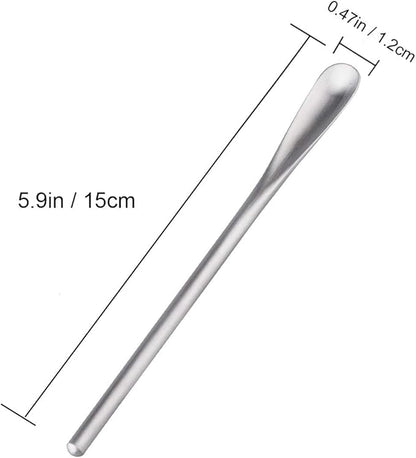 IMEEA Coffee Stirrers Demitasse Espresso Spoons SUS304 Stainless Steel Coffee Stir Sticks 5.9-Inch Tea Spoon, Set of 4