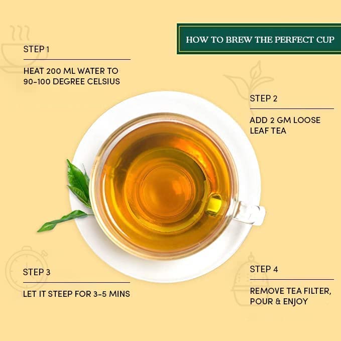 VAHDAM, Second Flush ASSAM GOLD (50 Cups) | 100% PURE UNBLENDED Black Tea Loose Leaf | Black Tea Leaves with GOLDEN TIPS | Brew as Hot or Iced Tea | 3.53oz
