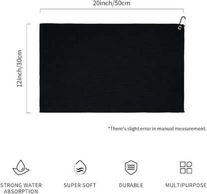 watchget Barista Towels 4 Pack - Espresso Machine Microfiber Cloth Set, 12"x20", Professional Coffee Towels for Barista Coffee Bar Espresso Microfiber Cloth Set Espresso Rag, Black
