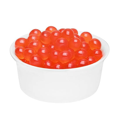 Tea Zone [1 Pound] Raspberry Popping Pearls, Bursting Pearls for Teas, Shakes, Smoothies, Dessert Toppings