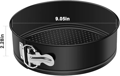 9 Inch Springform Pan Nonstick - Cheesecake Pan with Removable Bottom/Leakproof - Round Cake Pan with 50 Pcs Parchment Paper Liners - Fits 6 Qt 8 Qt Pressure Cooker