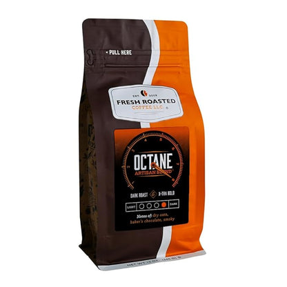 Fresh Roasted Coffee, Octane, 12 oz, Dark Roast, Kosher, Ground