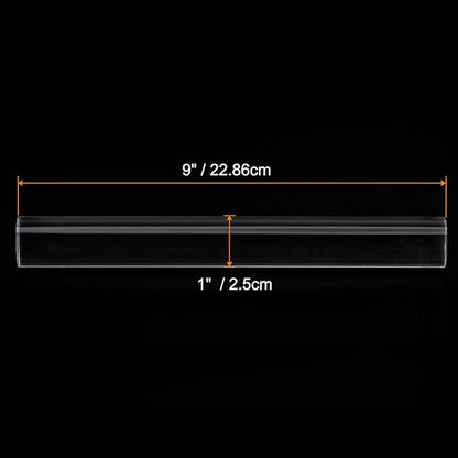 HARFINGTON Acrylic Clay Roller 9 Inch x 1 Inch Solid Non-Stick Plastic Round Tube Roller Polymer Clay Rod Fondant Rolling Pin for Shaping, Sculpting, Modeling DIY Crafts, Transparent