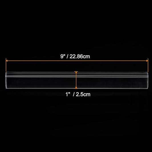 HARFINGTON Acrylic Clay Roller 9 Inch x 1 Inch Solid Non-Stick Plastic Round Tube Roller Polymer Clay Rod Fondant Rolling Pin for Shaping, Sculpting, Modeling DIY Crafts, Transparent