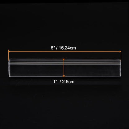 HARFINGTON Acrylic Clay Roller 6 Inch x 1 Inch Solid Non-Stick Plastic Round Tube Roller Polymer Clay Rod Fondant Rolling Pin for Shaping, Sculpting, Modeling DIY Crafts, Transparent