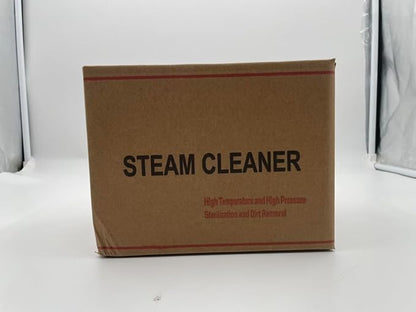 Steam Cleaner, 2500W High Handheld Steam Cleaner, 1L Portable Car Steam Cleaner, 6 High Speeds Pressure Temperature Steam Cleaning Machine with 3 Brush Heads for Kitchen Home Car Cleaning（White）