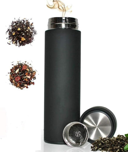 17 oz Car Logo Black Frosted Travel Mugs & Tumblers Vacuum Insulated Stainless Steel Thermal Bottle Fashion Business Thermal Cup for Hot or Cold Drink Coffee Or Tea (fit genesis)
