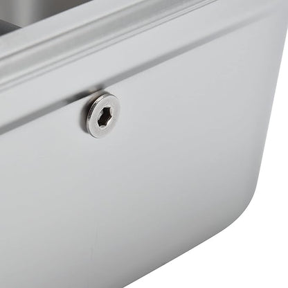 Yosoo Coffee Knock Box, Large Coffee Knock Box Stainless Steel Coffee Grounds Container Bucket Waste Bin(01)