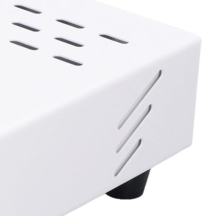 Coffee Knock Box Drawer, stainless steel Coffee Powder Box, Coffee Knock Box with Removable Rubber Strike Wood Pole and Non Slip Base (White)