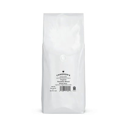 Cameron's Coffee Roasted Whole Bean Coffee, Organic Paradise Blend, 4 Pound
