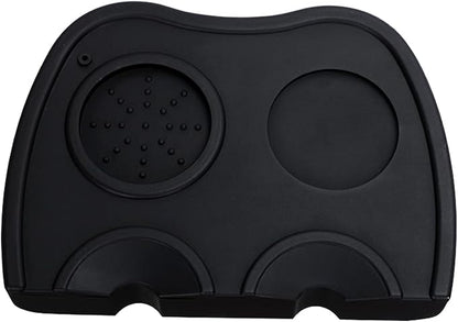 Coffee Tamper Mat Silicone Corner Tamping Mat (Large)