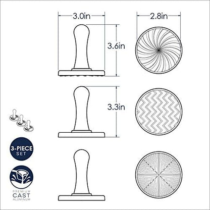 Nordic Ware Geo Cast Cookie Stamps