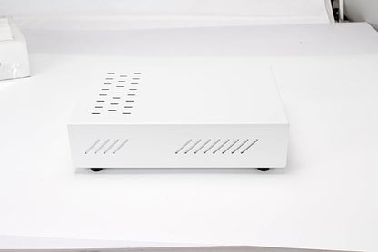 Espresso Knock Box Drawer, Stainless Steel High Bearing Capacity Coffee Knockbox For Home and Commercial Use, Middle Size 13.77 x 9.84 x 3.54 inch (White)