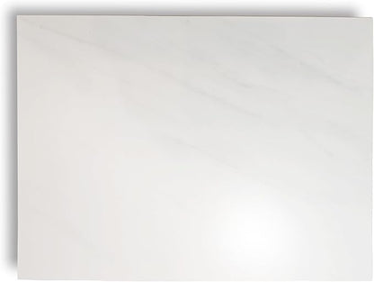 Multi-Purpose Pastry Marble Design Stone Tray Cutting Board Slab 16” x 12” with Non-Slip Feet,Stone Cheese Pastry Board,Marble Serving Tray, Heat Resistant, Easy to Clean (G16, 16 * 12)