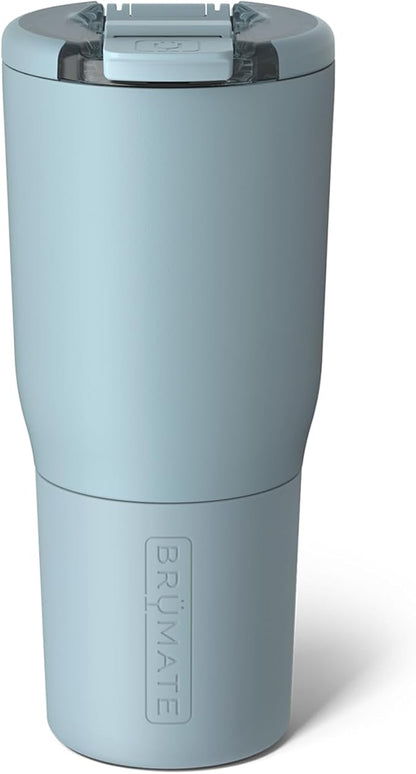 BrüMate Nav 25oz 100% Leak Proof Insulated Travel Tumbler with Magnetic BevLock™ Lid - Double Wall Cup-Holder Friendly Stainless Steel Mug (Mist)