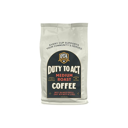 Duty to Act Medium Roast & Dark Roast Whole Bean Coffee, 2 lb. (Variety Pack)