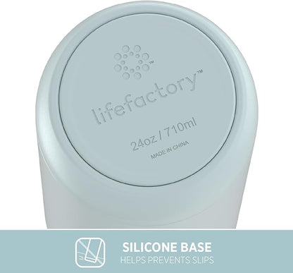Lifefactory 24-Ounce Stainless Steel Vacuum-Insulated Sport Bottle, Mint