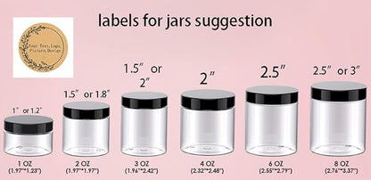 Custom Stickers Kraft Paper Labels Personalized Withe Text, Business Logo Customized Food Jars Labels Bakery Label Sticker Package Favor Canning Circle 100pcs (Style 1)