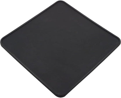Coffee Tamper Mat for Portafilter - Silicone Tamping Pad -Espresso Machine Accessories (Black)