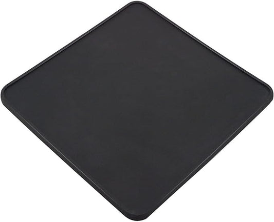 Coffee Tamper Mat for Portafilter - Silicone Tamping Pad -Espresso Machine Accessories (Black)