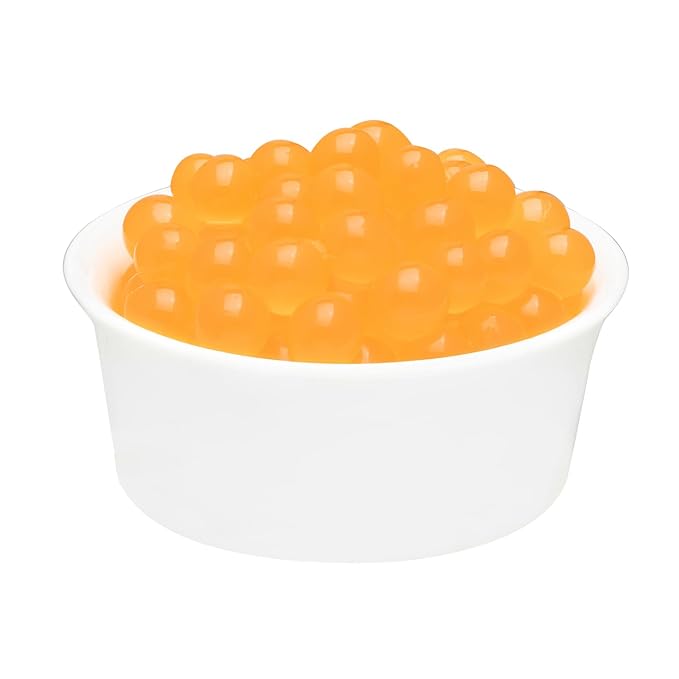 Tea Zone [1 Pound] Passion Fruit Popping Pearls, Bursting Pearls for Teas, Shakes, Smoothies, Dessert Toppings