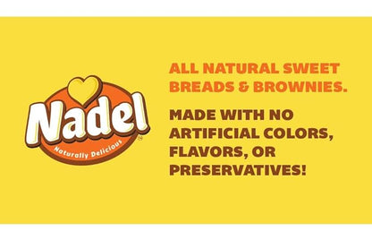 Nadel - Naturally Delicious Sweet Breads Variety Pack (Banana Chocolate Chip, Vanilla Pound Cake, Apple Spice, Pumpkin Spice). (12 Pack, 3 Breads Per Flavor)