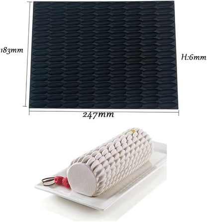 Generic Silicone Swiss Cake Mould Cake Mold Silicon Fondant Mat Impression Lace Moulds