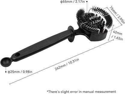 watchget Espresso Coffee Machine Cleaning Brush Espresso Group Head Cleaning Brush Detachable 360°Nylon Bristles Espresso Machine Cleaning Tool V2 58mm
