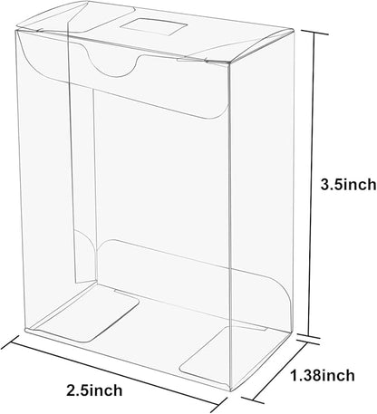35pcs 3.5"x 2.5"x 1.38" Clear Rice Krispie Treat Boxes Clear Cakesicle Boxes Macaron Box Favor Box for Birthday Wedding Party