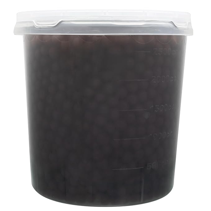 Tea Zone [7 Pounds] Brown Sugar Popping Pearls for Boba Tea Beverages, Sweets, Ice Cream Topping | B2066