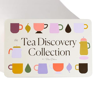 Tea Discovery Collection Assorted Tea Gift Set - 5 Hand-Crafted Loose Leaf Teas, Presentation Gift Box with Loose Leaf Steeper Included - Mixed Caffeine - 5 Unique and Flavorful Teas - 75 Cups
