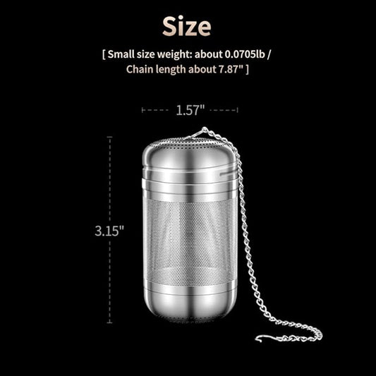 316 Stainless Steel Tea Infuser for Loose Tea & Spice Infuser for Cooking, Extra Fine Mesh Tea Strainers, Steeper for Brew Tea, Spices & Seasonings (1 Pack - Small)