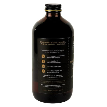 Smokeshow Cocktail Syrup - 64 Servings (16 oz, Old Fashioned Maple Pecan)