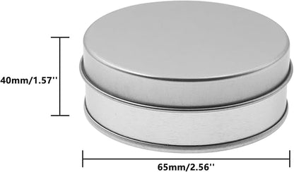 Metal Empty Boxes, Tin Boxes with Lid,Small Silver Tin Boxes,Stackable Organizer Containers,8PCS Storage Tin for Home Outdoor Active Storage Containers