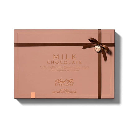 Ethel M Chocolates Premium Milk Chocolate Collection Chocolate Gift Box Candy Assortment, 24 Pieces of Creamy, Smooth and Rich Chocolate Gems