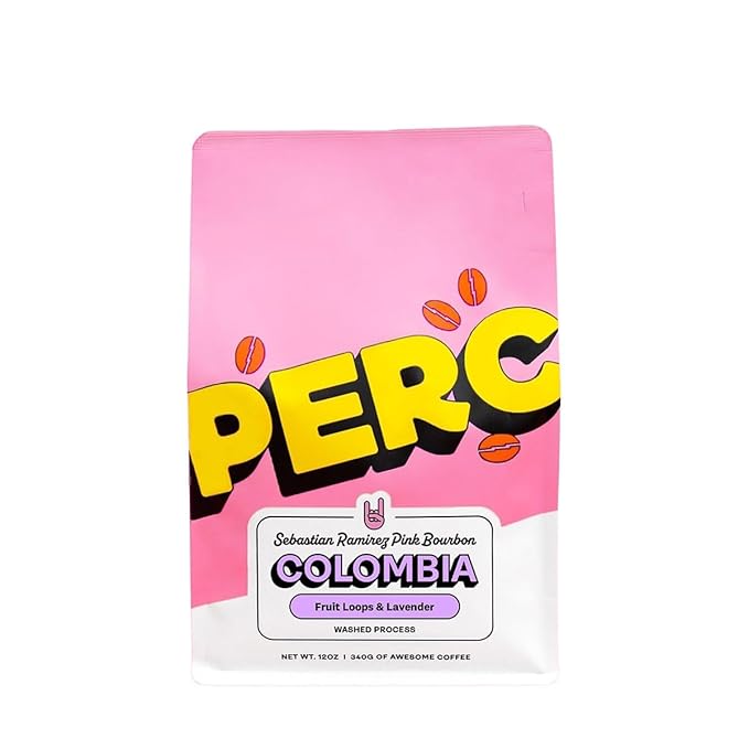 Colombia Sebastian Ramirez Pink Bourbon - Roasted by Perc Coffee - Whole Bean Coffee - 12 Ounce Bag