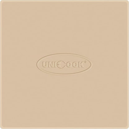 Unicook Pizza Stone for Oven and Grill, 11 Inch Square Baking Stone for Bread, Small Cordierite Oven Grill Pizza Pan, Thermal Shock Resistant, Including Dough Scraper