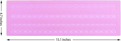 Embossing Lace Fondant Molds, Silicone Lace Mold for Cakes Decorating, Silicone Molds for cake lace Mat Craft Tools