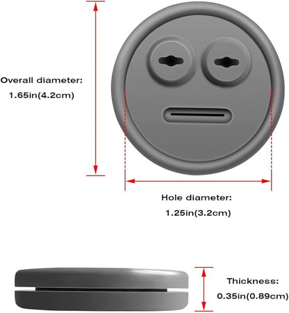 3 Pack Meat Thermometer Probe Grommet for Grill, Replacement for Weber 85037 Smokey Mountain Cookers Accessories, and Other Grills DIY Probes Port