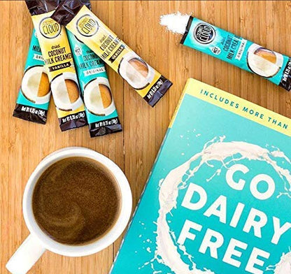 Coconut Cloud: Vegan Assorted Coffee Creamer Pack. Dairy Free, Made from Coconut Powder Milk with MCT Oil | 20 each of Original,Vanilla & Salted Caramel Single Sticks, 60 servings