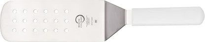 Mercer Culinary Millennia Perforated Turner, 8 Inch x 3 Inch Blade, White Handle