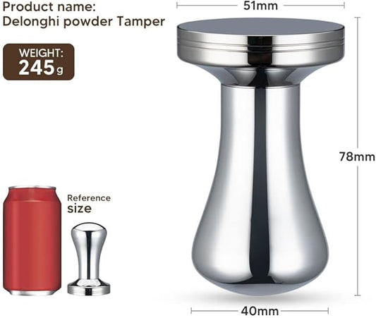 Espresso Coffee Tamper 51mm Stainless Steel Barista Espresso Base Coffee Bean Press