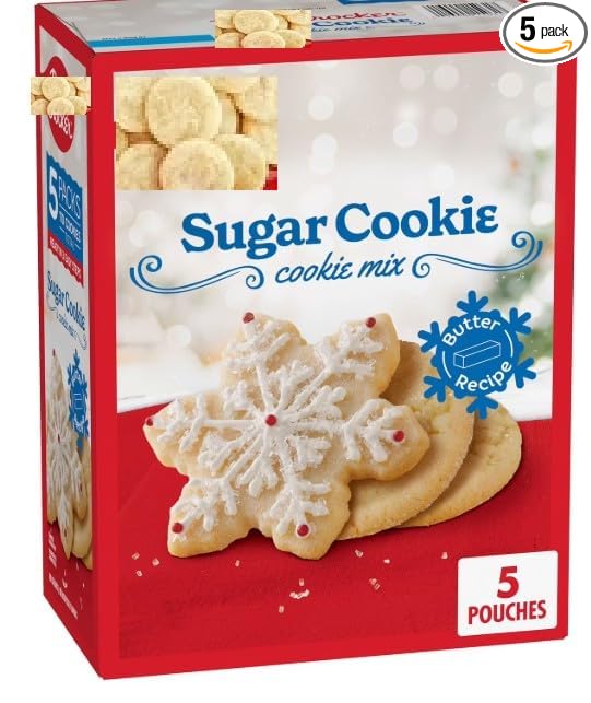 Sugar Cookie Mix, 17.5 oz, Pack of 5.Perfect base for any holiday cookie decorating activities