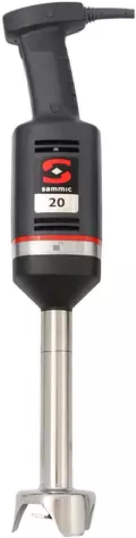 Sammic XM-21 Immersion Stick Blender, Commercial Handheld Food Blender, 13 Qt Capacity, Variable Speed 1,500–15,000 RPM, 9.4" Stainless Steel Arm with Splash Guard, Ergonomic Grip